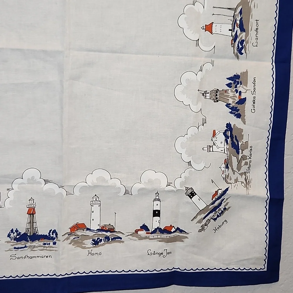 SWEDEN Souvenir Cotton Tea Towel